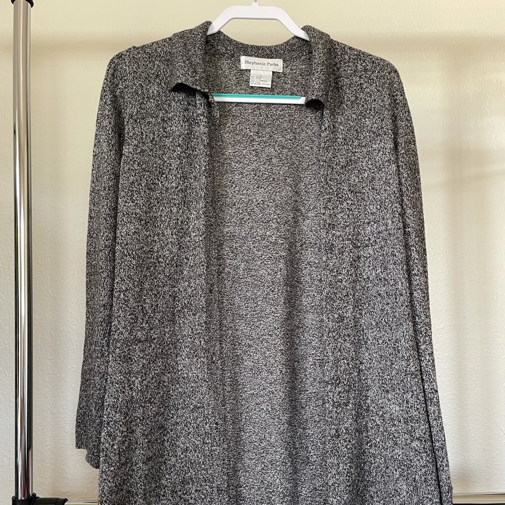 Size Large, black and grey sweater
